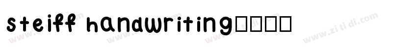 STEIFF handwriting字体转换